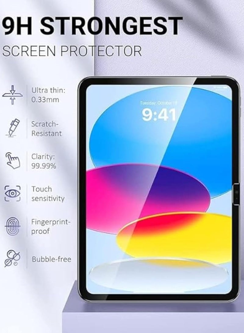 DUSALA iPad 2025 (11th Generation) A16 11-Inch Screen Protector Edge to Edge Full Screen Coverage Anti Scratch,Bubble Free Tempered Glass - Image 5