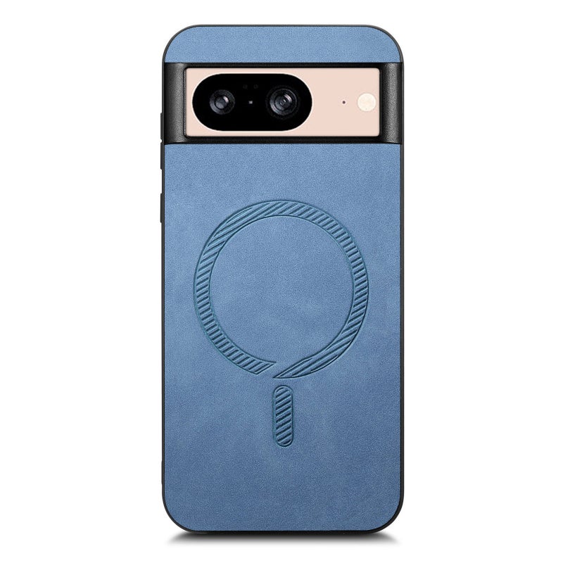 HuHa Case Cover For Google Pixel 9 / 9 Pro Retro Magsafe Magnetic PU Back Cover Phone Case(Blue) - Image 3