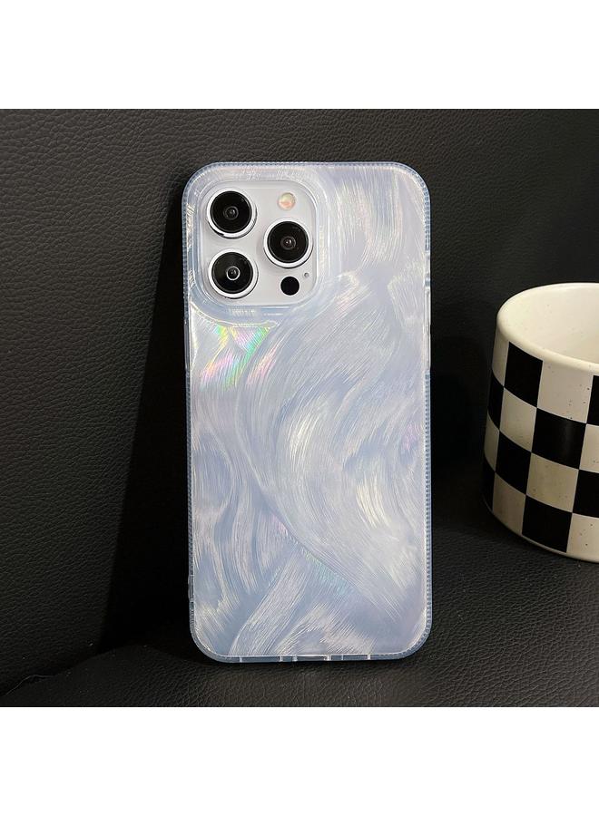 Zaboon Case For iPhone 13 Pro Hot Silver Stamp Gradient Feather Acrylic Hybrid TPU Phone Case - Image 2