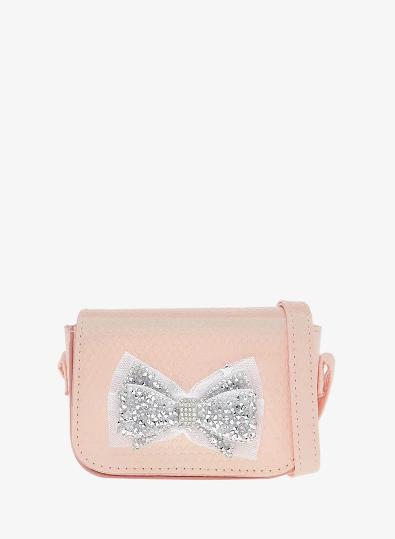 Flora Bella By Shoexpress Girls Embellished Crossbody Bag With Adjustable Strap And Magnetic Closure Ramadan Collection