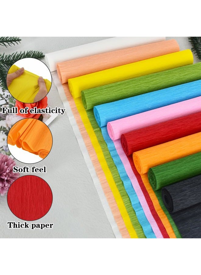 BEISHIDA Black Crepe Paper Roll, 9.8 Inch Wide 8ft Long Crepe Paper Sheet for Flower Making, Wedding Ceremony, Birthday Holiday Halloween Party Decoration,DIY Craft(2Rolls) - Image 2