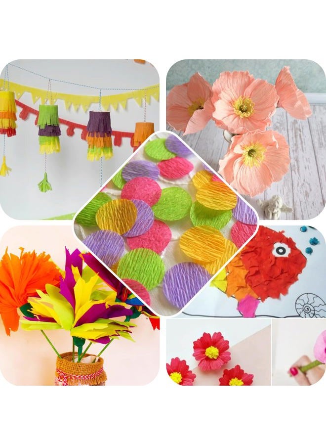 BEISHIDA Black Crepe Paper Roll, 9.8 Inch Wide 8ft Long Crepe Paper Sheet for Flower Making, Wedding Ceremony, Birthday Holiday Halloween Party Decoration,DIY Craft(2Rolls) - Image 3