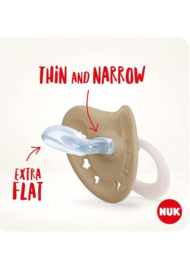 نوك لهّايات NUK | 2 عبوة لهّايات | حلمة قلوب | لهّايات سيليكون خالية من مادة BPA | لهّايات مضادة للتفلطح | لعبة تسنين الأطفال - Image 5