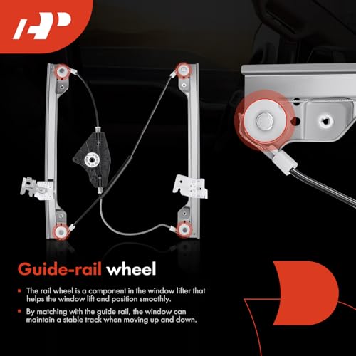 A-Premium Electric Power Window Regulator Without Motor Compatible with Nissan Maxima 2009-2014 Sedan, Front Right Passenger Side - Image 5