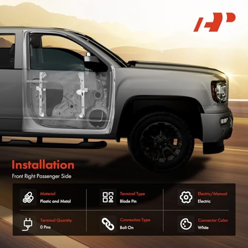 A-Premium Electric Power Window Regulator Without Motor Compatible with Nissan Maxima 2009-2014 Sedan, Front Right Passenger Side - Image 3