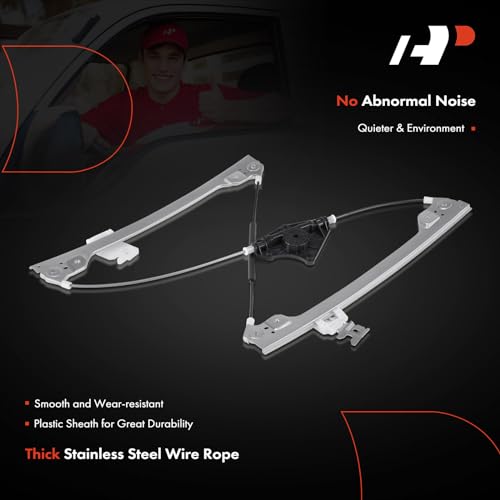 A-Premium Electric Power Window Regulator Without Motor Compatible with Nissan Maxima 2009-2014 Sedan, Front Right Passenger Side - Image 4