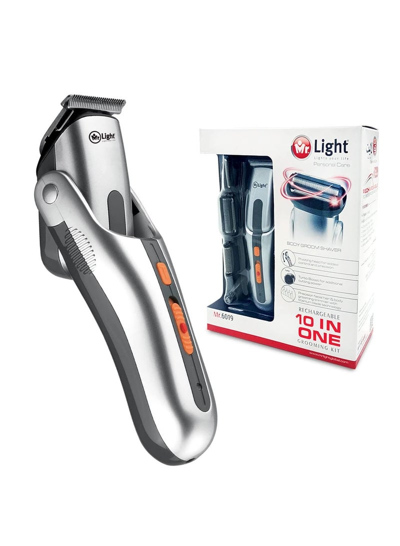 مستر لايت عشرة في واحد ، أداة تشذيب الشعر ذات 5 مواضع ، وقت استخدام لاسلكي 40 دقيقة - Image 4