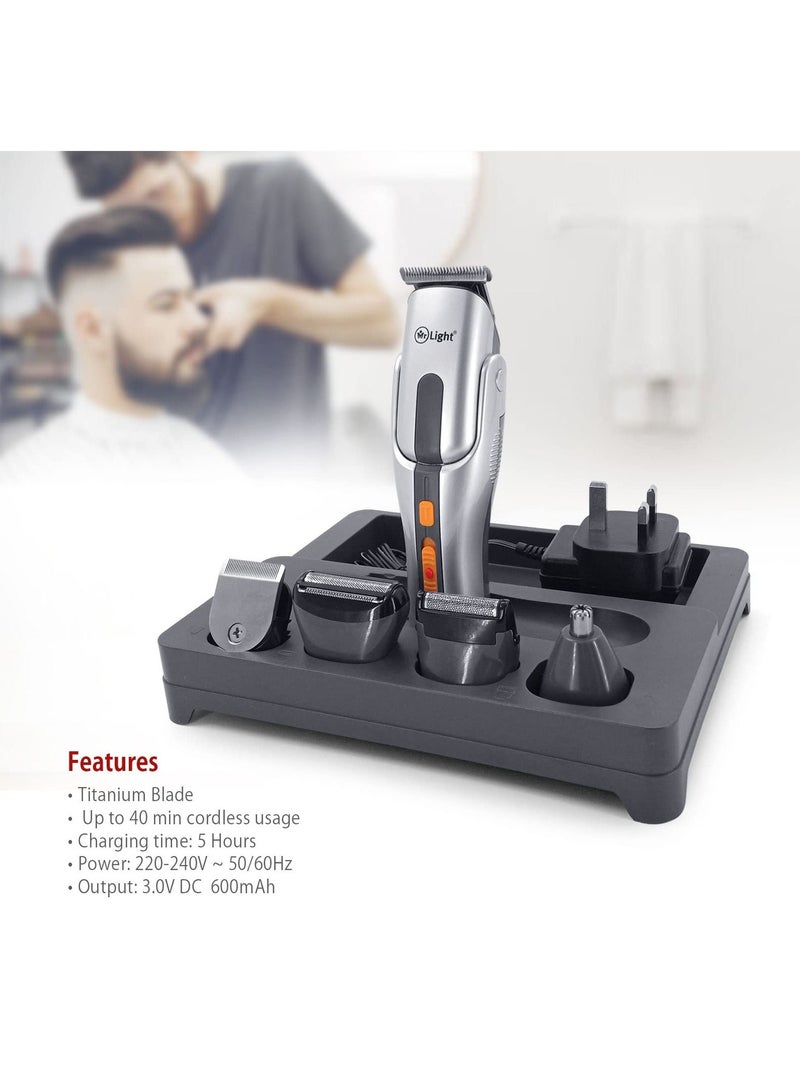 مستر لايت عشرة في واحد ، أداة تشذيب الشعر ذات 5 مواضع ، وقت استخدام لاسلكي 40 دقيقة - Image 2