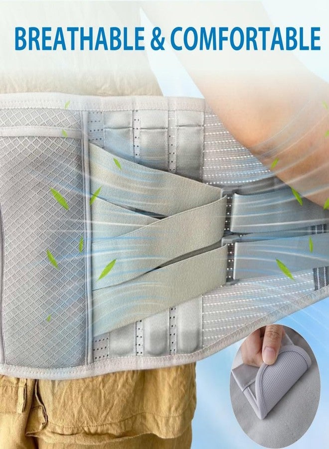 King Mills Plus Size Back Brace, Ergonomic Design Back Support Brace, Obese Belly Support for Sciatica Pain Relief, Scoliosis. Customizable Supports Bars – Fits Belly from 52" to 60" - Image 5