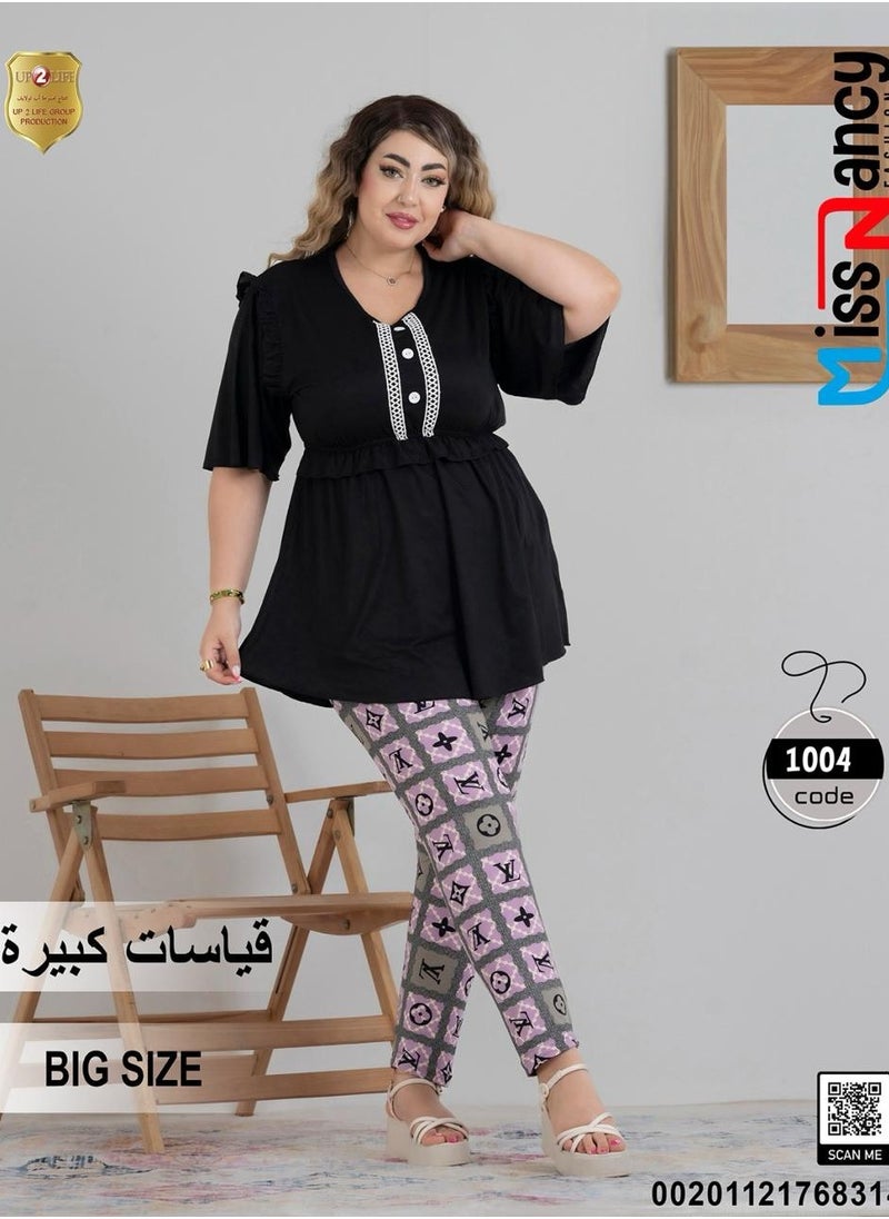 ماركة غير محددة بيجامه حريمى مقاسات كبيره 