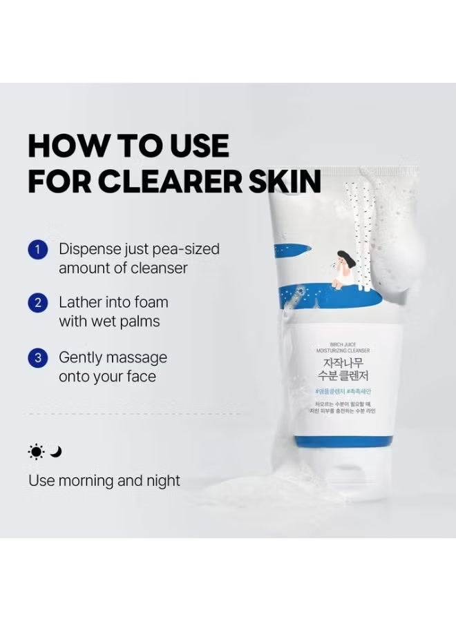 ROUND LAB Birch Juice Moisturizing Cleanser 150 ml - Image 3
