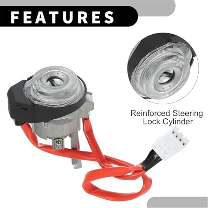 DEMULAX Ignition Lock Cylinder with Keys for Kia Sportage - Image 4