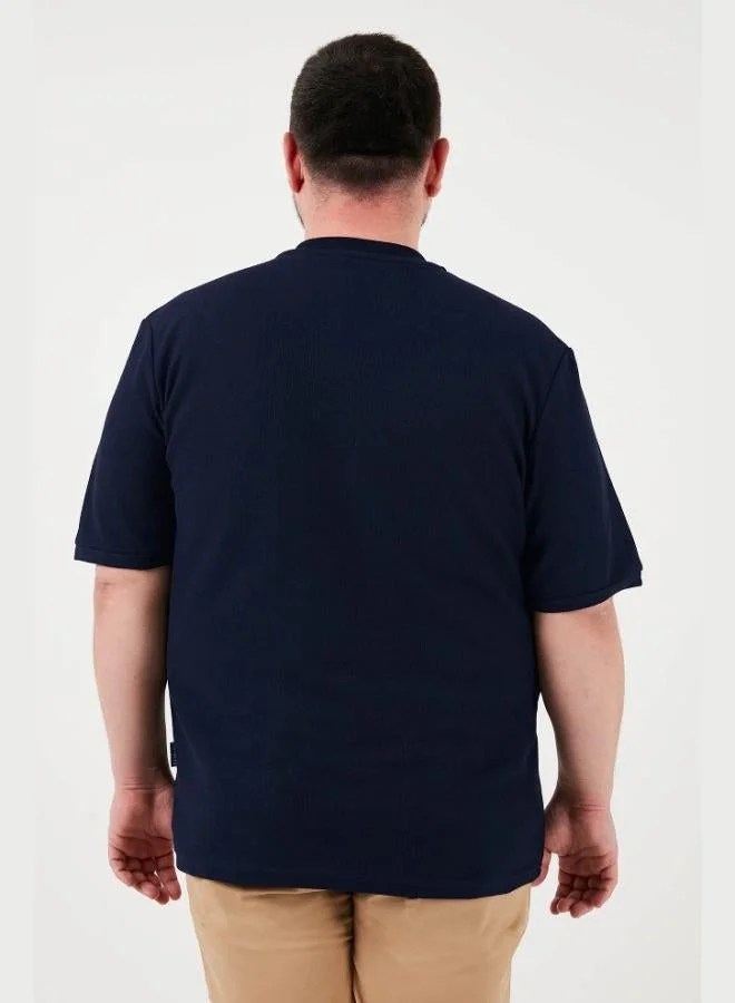 Buratti  Buratti Plus Size Cotton Regular Fit T Shirt Men's T-Shirt 5902653B for Men | Best Price UAE