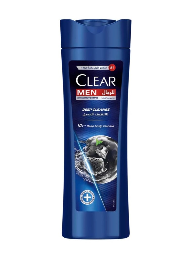 Clear Men Anti-Dandruff Shampoo Deep Cleanse with Charcoal & Mint- 350ml