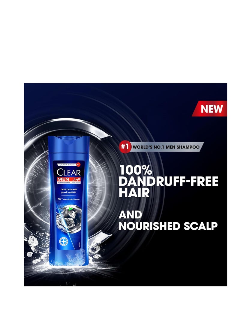 Clear Men Anti-Dandruff Shampoo Deep Cleanse with Charcoal & Mint- 350ml