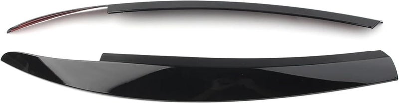 QASULER Glossy Black Headlight Eyelid Trim for VW Scirocco - Image 1
