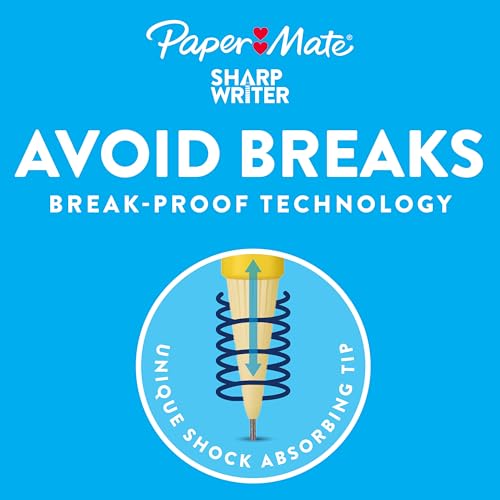 Paper Mate SharpWriter Mechanical Pencils | 0.7 mm #2 Pencil | Pencils for School Supplies, Yellow, 36 Count - Image 2