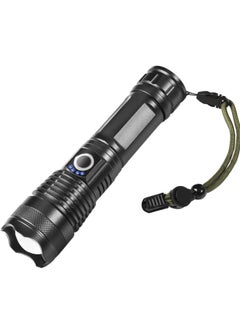 ELTRAZONE Rechargeable LED Flashlight, Ultra Bright Zoomable Flashlights, with 5 Modes, Adjustable High Lumens, Water Resistant, Handheld Light with Power Indicator for Camping/Outdoor/Emergency  - Image 1