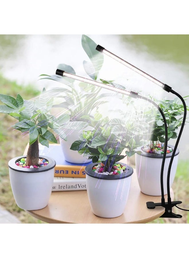 Dual LED Plant Grow Light with 360° Flexibility – Full Spectrum for Faster Growth and Better Health for Your Houseplants - Image 1