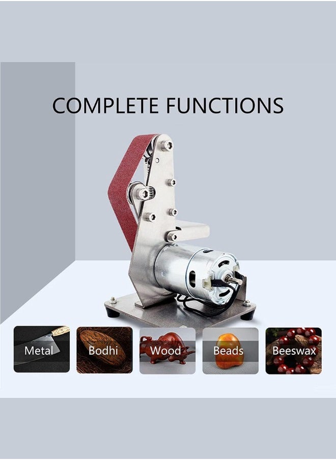 Shop N Cart Mini Electric Belt Sander – DIY Polishing & Grinding Machine for Metal, Wood, Acrylic (110-240V)  - Image 2