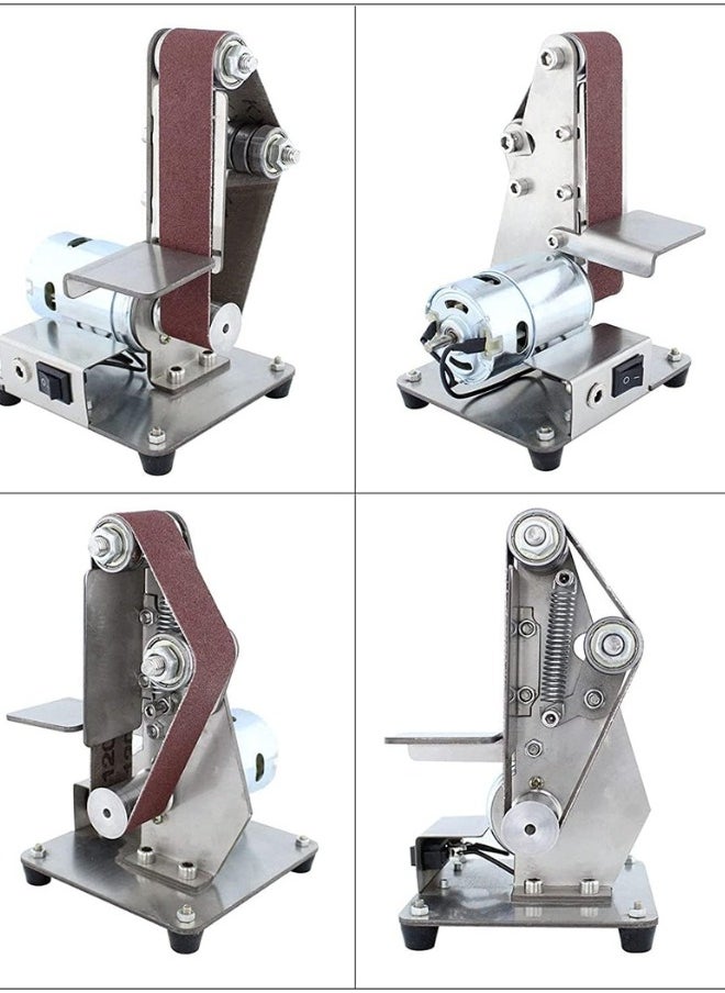 Shop N Cart Mini Electric Belt Sander – DIY Polishing & Grinding Machine for Metal, Wood, Acrylic (110-240V)  - Image 3