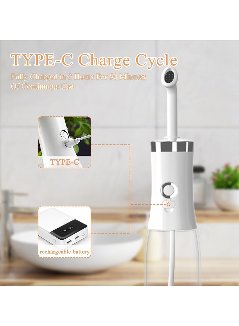 SYOSI Electric Portable Bidet, Portable Bidet for Travel, 1 Nozzles Bidet Rechargeable, Level 4 Mode for Personal Cleaning, Indispensable for Soothing Postpartum, Infant, Hemmoroid and Perineal Care - Image 3