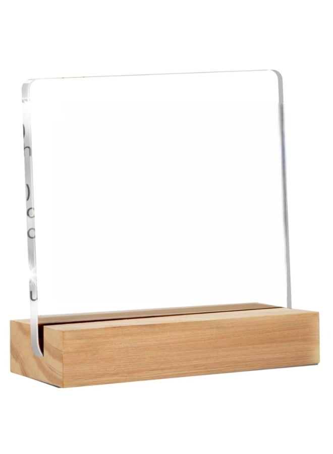 LAMAY Inspirational Gift Ideas - Thank You Gifts for Women Men Friends - Appreciation Gifts for Coworker - Motivational Quote Clear Desk Sign Decor Home Office Desk Decor (4 x 4 Inches) - Image 1