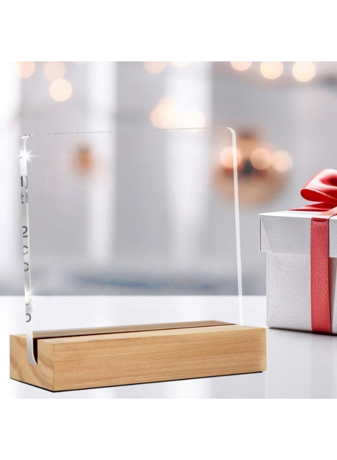 LAMAY Inspirational Gift Ideas - Thank You Gifts for Women Men Friends - Appreciation Gifts for Coworker - Motivational Quote Clear Desk Sign Decor Home Office Desk Decor (4 x 4 Inches) - Image 3