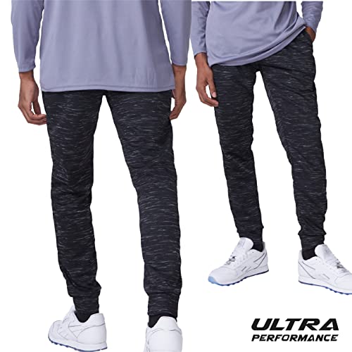 Ultra Performance بنطلونات رياضية للرجال 3 عبوات أداء فائق مع جيوب للرجال، صغير - 3X - Image 2