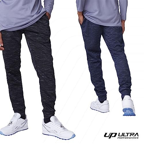 Ultra Performance بنطلونات رياضية للرجال 3 عبوات أداء فائق مع جيوب للرجال، صغير - 3X - Image 3