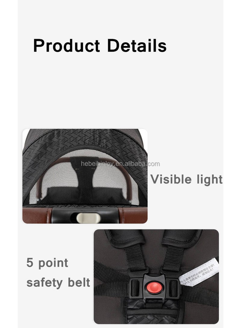 شيكو عربة أطفال شيكو خفيفه بذراع قلاب وعجلات مضادة للتثقب بها سله تخزين لاساسيات الطفل وقماش كتان معالج ضد الوبر - Image 5