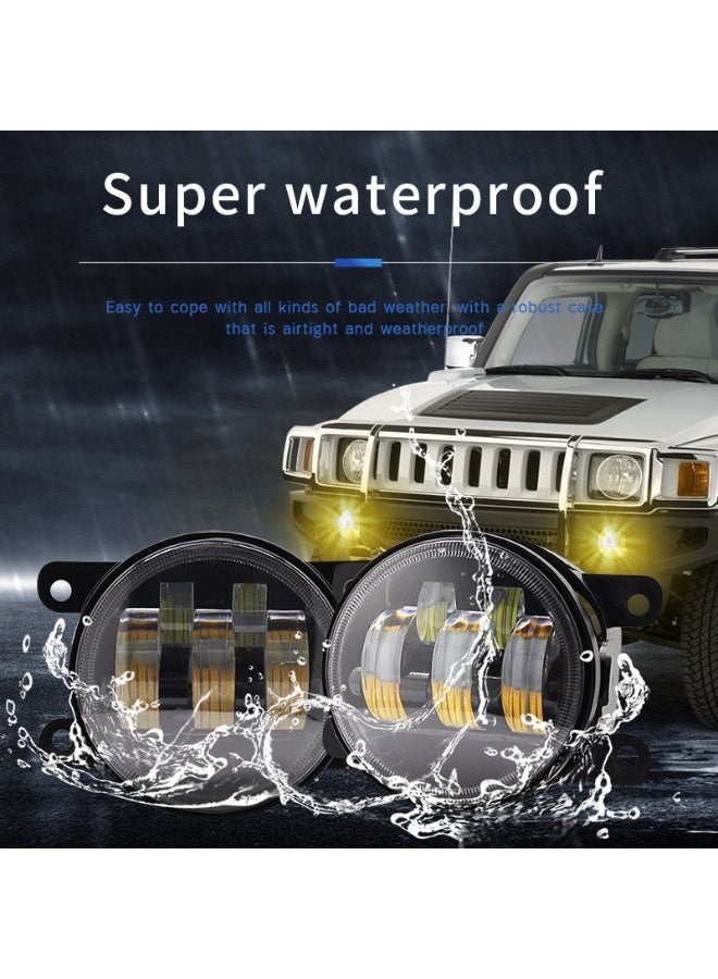 Loquat 2-Pack 50W LED Round Fog Lights for Wrangler - The Perfect Companion for Nighttime Driving - Image 5