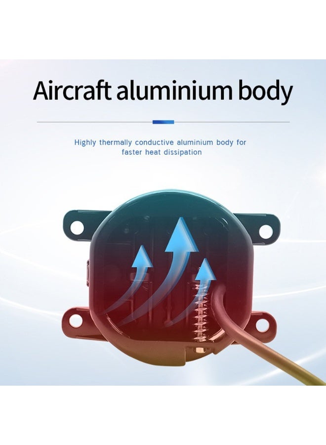 Loquat 2-Pack 50W LED Round Fog Lights for Wrangler - The Perfect Companion for Nighttime Driving - Image 3