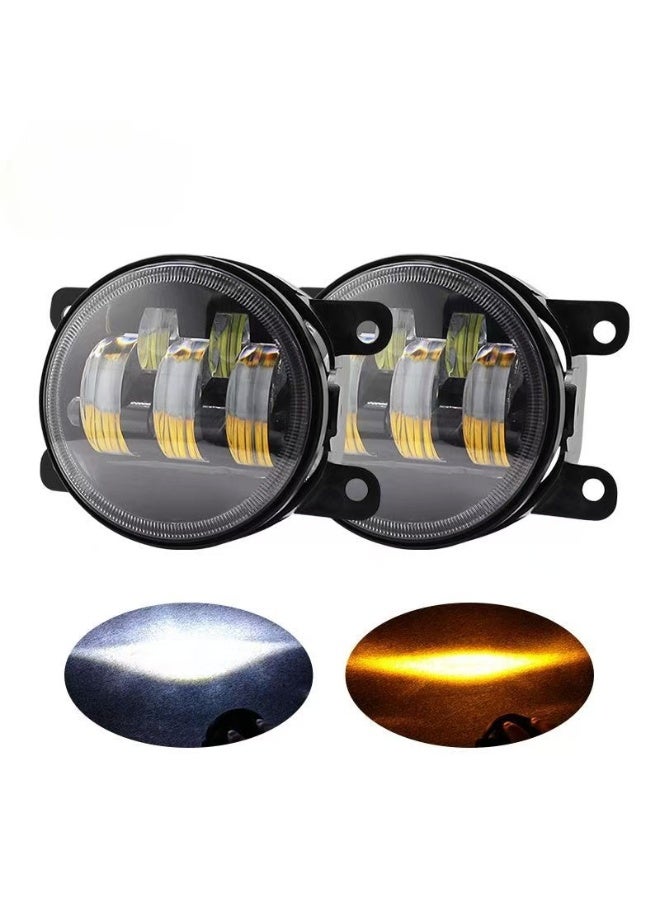 Loquat 2-Pack 50W LED Round Fog Lights for Wrangler - The Perfect Companion for Nighttime Driving - Image 1