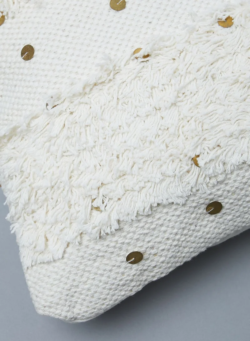 Noire Edit Sequin Cushion With Insert