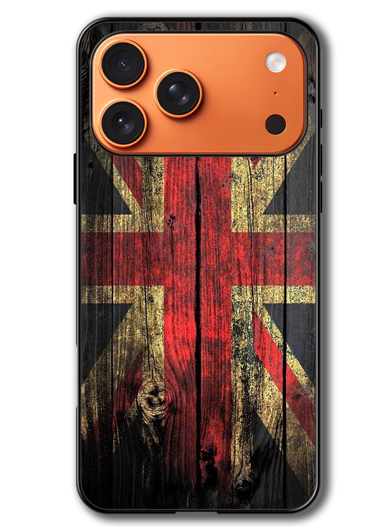 Theodor Case Compatible with Apple iPhone 17 Pro Max 6.9 Inch Protection Shockproof Bumper Cover Vintage wood - Image 1