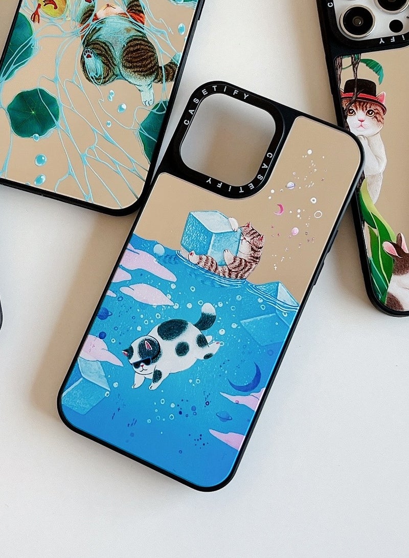 Case for iPhone 14 Plus Cute Cat Pattern Cover for iPhone 15 Plus