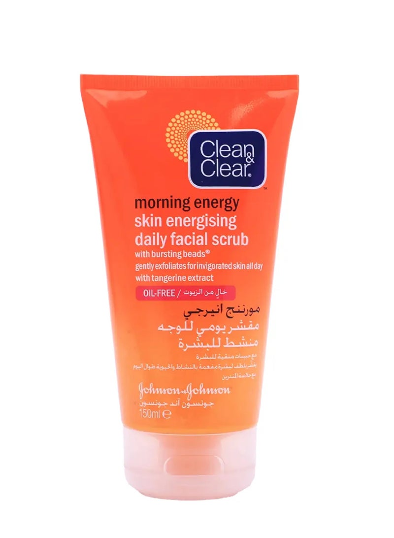 Clean&Clear Morning Energy Facial Scrub Tangerine Extract 150ml
