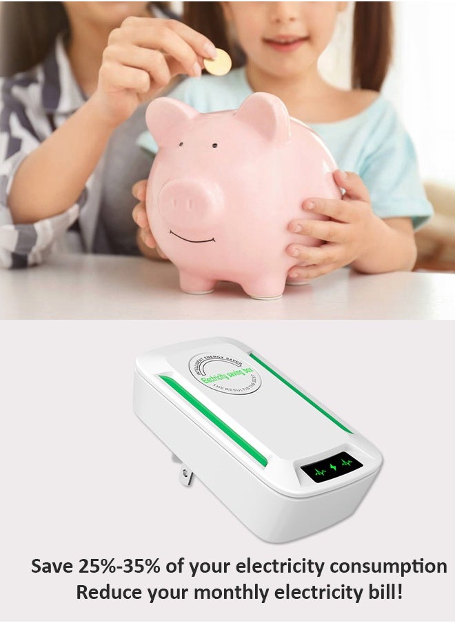 Generic - 2 Pack Energy Saving Device Household Smart Energy Saver with UK Plug Electricity Saving Box High Efficiency - Image 1