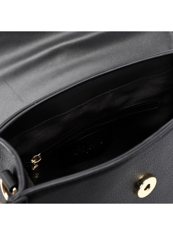Dejavu BAGS DEE-DJTX-006 Self Pattern textured Leather Bag - Black For Women - Image 3