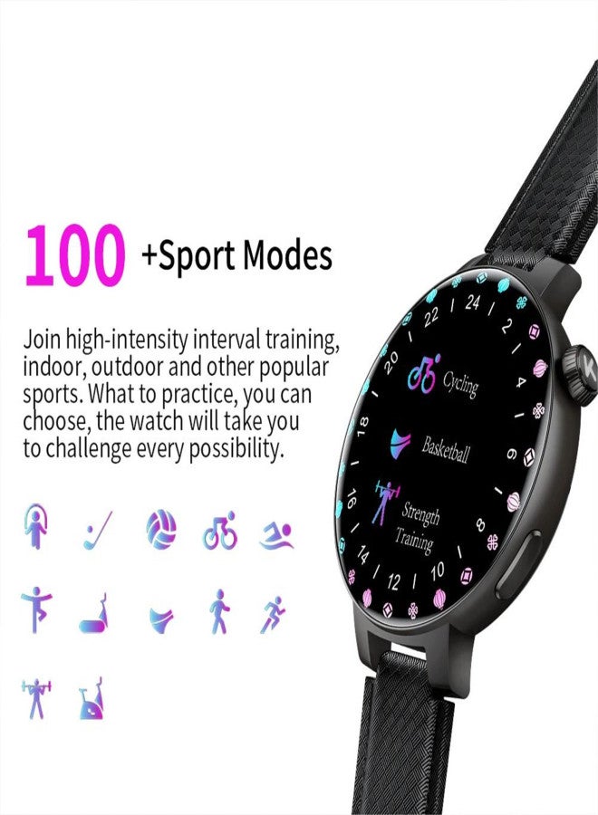 KUMI GT6 Pro 1.3-inch AMOLED Screen Bluetooth Call5.1 IP68 Waterproof Eight light modes Chinese fashion style Smart watch - Image 2