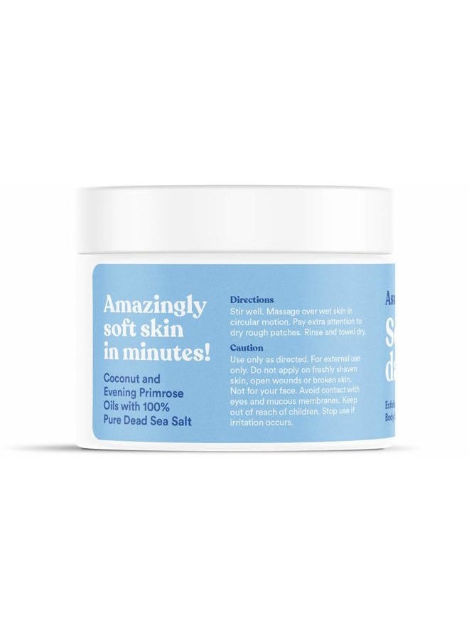 Asutra Dead Sea Salt Essential Oil Body Scrub Exfoliator (Revitalizing Coconut), 16 oz - Ultra Hydrating, Gentle, & Moisturizing - Coconut and Evening Primrose Oils  - Image 2