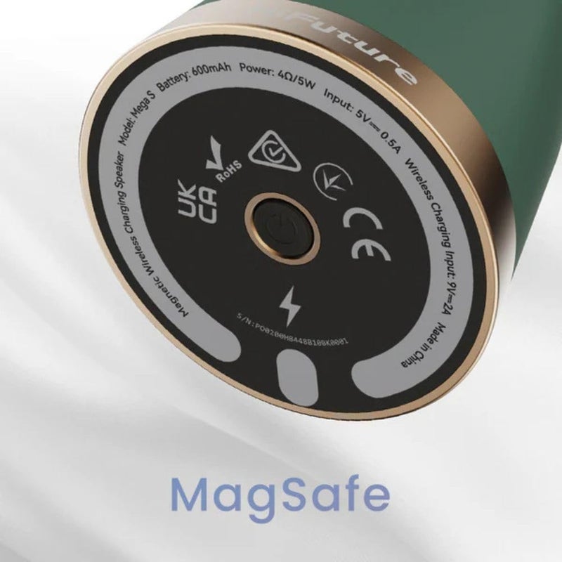 هاي فيوتشر مكبر صوت Mega S Bluetooth – يحتوي على حامل هاتف مدمج وشاحن لاسلكي، يدعم تقنية Bluetooth 5.4، ويوفر قدرة تشغيل تصل إلى 5 واط، ومدة تشغيل تصل إلى 10 ساعات، ويدعم توصيل عدة مكبرات صوت لتحقيق تجربة صوتية أفضل. مناسب لأجهزة iPhone وAndroid، اللون: Beige (بيج). - Image 5