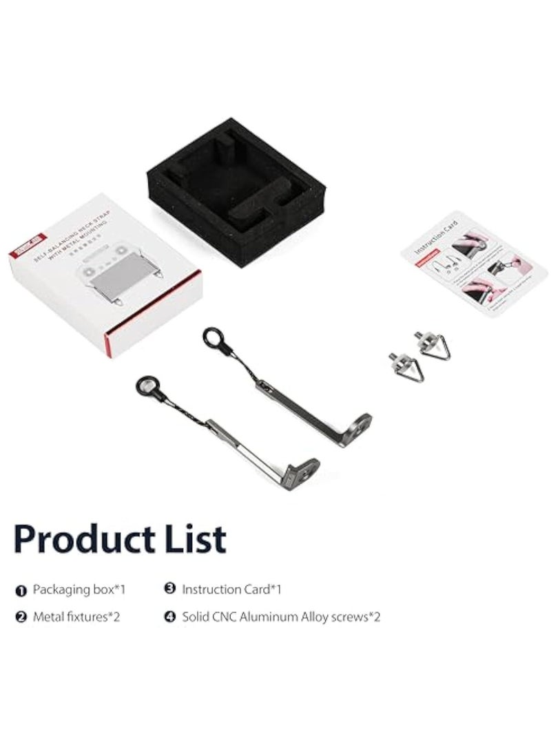 2-IN-1 Balance Lanyard Metal Fixtures for DJI RC 2/RC/RC Pro Remote Mini 4 Pro, Lanyard Neck Strap, Neck Strap Metal Firmware for DJI Mini 4 Pro/Mini 3/Air 3/Mavic 3 Drone Accessories - Image 5