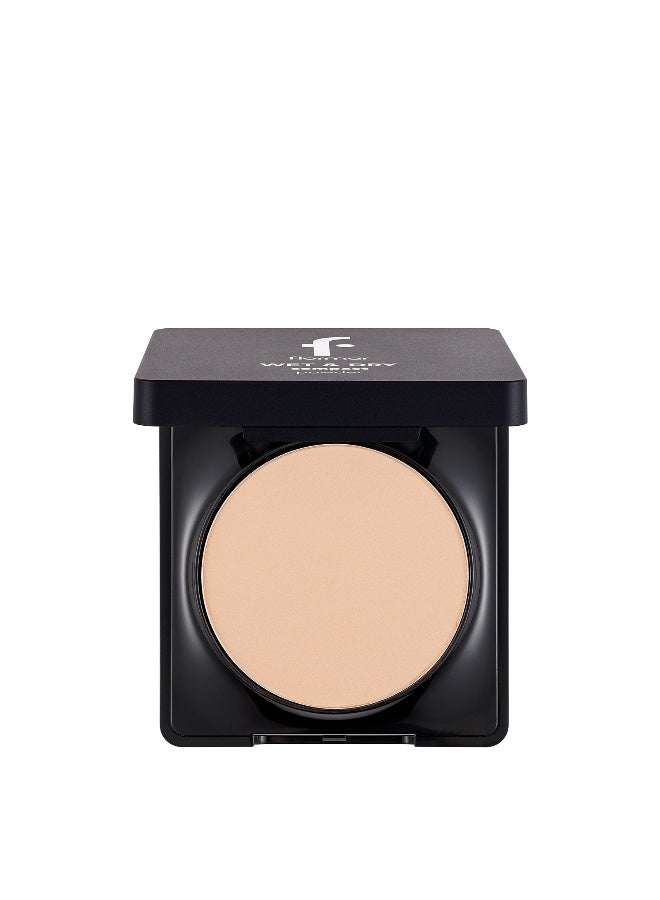 flormar Wet & Dry Compact Powder – 008 Medium Peach – Matte Finish Compact Powder, Smooth Texture, Buildable Coverage - Image 1