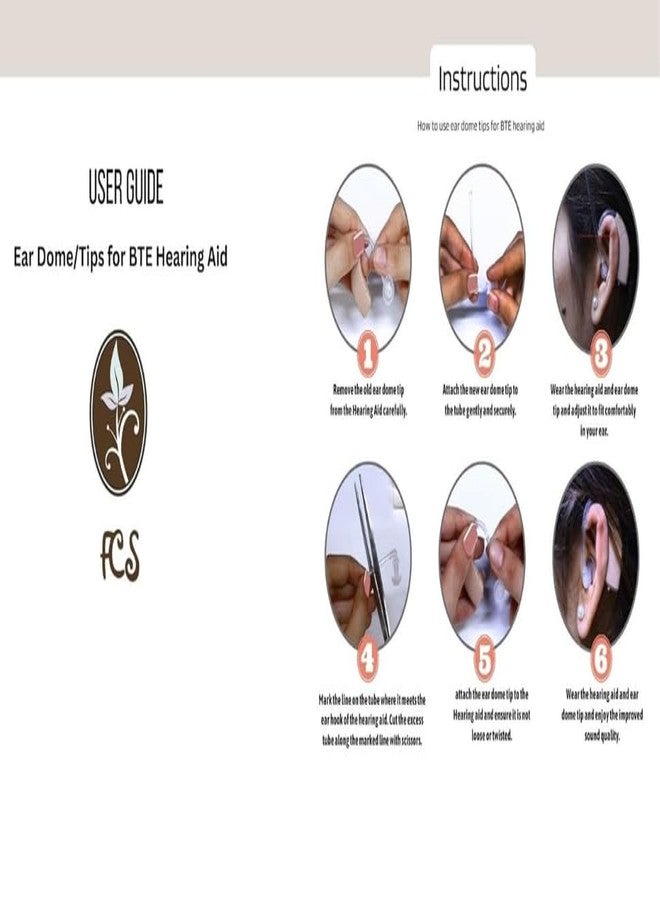 أف سي أس سماعة أذن FCS (Gold P) خلف الأذن، تناظرية، سهلة التركيب، مناسبة لفقدان السمع المتوسط إلى الشديد (ضمان البائع لمدة عام واحد) - Image 5