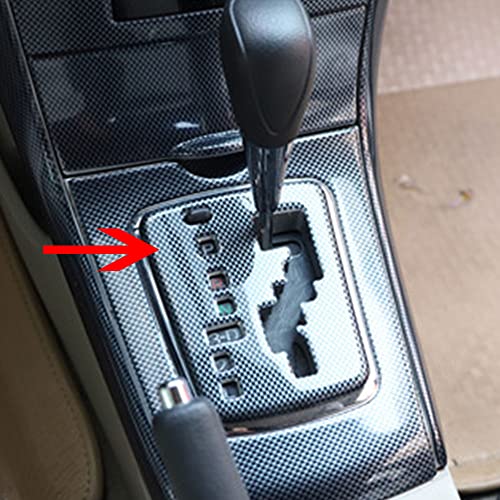 SZFKACCESS for 2007 2008 2009 2010 2011 2012 2013 Toyota Corolla AT model Carbon Fiber ABS Gear Shift Lever Frame Trim (7 holes AT model) - Image 2