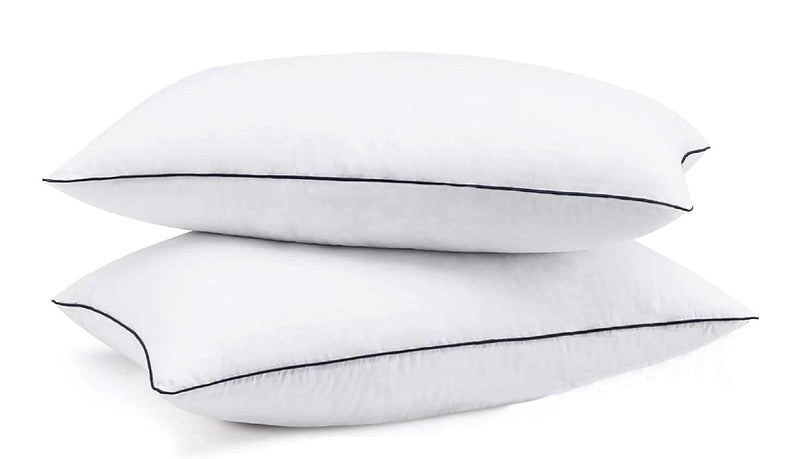 Habitat Bed Elena Pillows for Sleeping King Size Pillow 20 x 36 Inch Set of 2, Hollow conjugated Pillow Home & Hotel Collection Fluffy Pillows Soft and Firm Down Alternative Fill, 2 Pack - Image 1