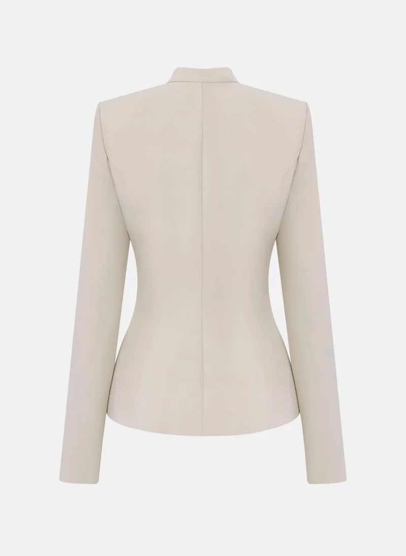 Lichi Fitted zip-up jacket