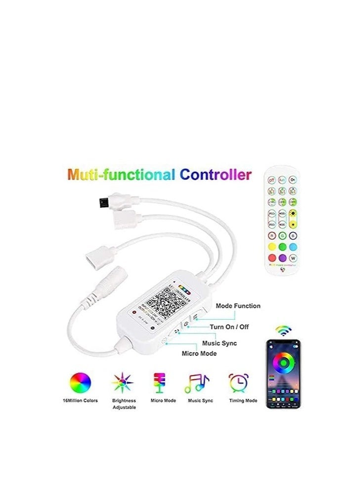 JAJEEK NEW LED Strip Lights Dream Color RGB Changing – Music Sound Sync Bluetooth Firework Lights with Remote Control, DC 5V USB LED Strips for Home, Party, Storefront, Window & Holiday Decoration - Image 3